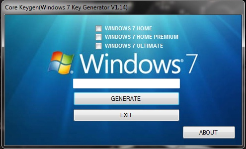 Windows 7 key generator
